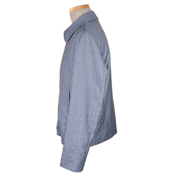 Tumi Men’s Gray Wool Zip Front Lined Jacket Made in Peru Size Large EUC - Picture 5 of 14